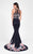 Terani Couture - Captivating Floral Print Mermaid Dress 1713P2795 in Black and Multi-Color