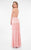 Terani Couture - Gorgeous Fringe Dress with Side Slit 1715P2972 in Pink