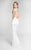 Terani Couture - Seductive Sheer Side Paneled Mermaid Gown 1715P2973 in White