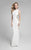 Terani Couture - Seductive Sheer Side Paneled Mermaid Gown 1715P2973 in White