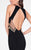 Terani Couture - Elegant Beaded Halter Neck Mermaid Jersey Dress 1715P2988 In Black