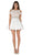 Poly USA - 7864 Bateau Cold Shoulder A-Line Cocktail Dress