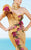 MNM Couture - 2351 One Shoulder Rosette Embellished Evening Gown in Gold