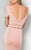 Terani Couture - Chic Rosette Short Sleeved Cocktail Dress 1711C3009 In Pink