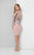 Terani Couture - Shimmering Long-Sleeve Illusion Cocktail Dress 1711C3027 - Neutral and Multi-Color