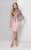 Terani Couture - Shimmering Long-Sleeve Illusion Cocktail Dress 1711C3027 - Neutral and Multi-Color