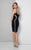 Terani Couture - Sleeveless Sequin illusion Cocktail Dress 1711C3040 In Blue and Neutral