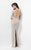 Terani Couture - Complete Long Sleeve Embroidered Full-length Gown 1711E3151 In Neutral and Gray