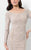 Terani Couture - Complete Long Sleeve Embroidered Full-length Gown 1711E3151 In Neutral and Gray
