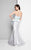 Terani Couture - Strapless Sweetheart Neckline Mermaid Gown 1711E3156 - Blue and Silver