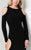 Terani Couture - Bateau Neckline with Dramatic Cutouts Black Evening Gown 1711E3167 In Black
