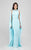 Terani Couture - Jeweled Sheath Gown 1711E3179 In Blue