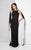 Terani Couture - Jeweled Sheath Gown 1711E3179 In Black and White