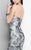 Terani Couture - Jacquard Strapless Sweetheart Mermaid Gown 1711E3206 in Silver