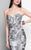 Terani Couture - Jacquard Strapless Sweetheart Mermaid Gown 1711E3206 in Silver