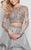 Terani Couture - Shimmering Ornate Tiered Organza Gown 1711E3214 In Silver and Neutral