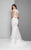 Terani Couture - Scalloped Lace Gown with Embroidered Train In White and Neutral
