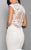 Terani Couture - Scalloped Lace Gown with Embroidered Train In White and Neutral