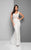 Terani Couture - Scalloped Lace Gown with Embroidered Train In White and Neutral