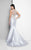 Terani Couture - Luminous Crystal Mermaid Gown 1711M3351 In Silver and Neutral