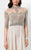Terani Couture - Crystal Embellished Collared Neck A-line Chiffon Dress 1711M3376 In Neutral
