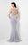 Terani Couture - Cap Sleeve Illusion Sweetheart Gown 1711M3381 In Silver