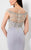 Terani Couture - Cap Sleeve Illusion Sweetheart Gown 1711M3381 In Silver