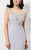 Terani Couture - Cap Sleeve Illusion Sweetheart Gown 1711M3381 In Silver