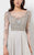 Terani Couture - Ornate Bodice Illusion Sleeve Gown 1711M3401 In Neutral