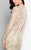 Terani Couture - Long Sleeve Beaded Applique Mermaid Dress 1711M3407 in Neutral