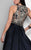 Terani Couture - Stunning Sleeveless Bateau Neck Polyester Mermaid Gown 1712E3648 In Black and Gold