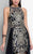 Terani Couture - Stunning Sleeveless Bateau Neck Polyester Mermaid Gown 1712E3648 In Black and Gold