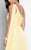 Terani Couture - One-shoulder Gown with High Side Slit 1712E3651 In Yellow