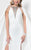 Terani Couture - Champion Beaded and Caped Satin Mermaid Dress 1712E3654 In White