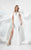 Terani Couture - Champion Beaded and Caped Satin Mermaid Dress 1712E3654 In White