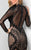 Terani Couture - Sheer Elaborate Illusion Gown 1712GL3579 In Black and Neutral