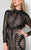 Terani Couture - Sheer Elaborate Illusion Gown 1712GL3579 In Black and Neutral