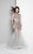 Terani Couture - Sheer Elaborate Illusion Gown 1712GL3579 In Silver and Neutral