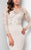 Terani Couture - Dazzling Beaded Illusion Neck Polyester Mermaid Dress 1712M3434 In Black
