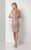 Terani Couture - Gorgeous llusion Caped Lacy Dress 1713C3110 In Neutral