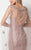 Terani Couture - Gorgeous llusion Caped Lacy Dress 1713C3110 In Neutral