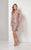 Terani Couture - Gorgeous llusion Caped Lacy Dress 1713C3110 In Neutral