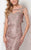 Terani Couture - Gorgeous llusion Caped Lacy Dress 1713C3110 In Neutral