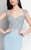 Terani Couture - Sophisticated Beaded Short Evening Dress 1713C3118 In Blue