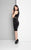 Terani Couture - Eye-catching Beaded Illusion Halter Evening Dress 1713C3124 In Black