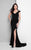 Terani Couture - Off Shoulder Beaded Strap Evening Dress  1713E3338 in Pink