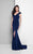 Terani Couture - Off Shoulder Beaded Strap Evening Dress  1713E3338 in Pink