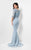 Terani Couture - 3/4 Sleeve Bateau Neck Beaded Mermaid Dress 1713M3461 In Pink