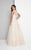 Terani Couture - Beautiful  sleeveless embroidered and layered ballgown 1713M3462 In Neutral