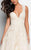 Terani Couture - Beautiful  sleeveless embroidered and layered ballgown 1713M3462 In Neutral